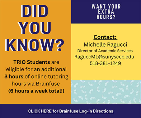 TRIO students get three extra hours of tutoring through Brainfuse a week.
