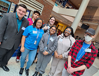 Members of the Student Goverment during Club Carnival.