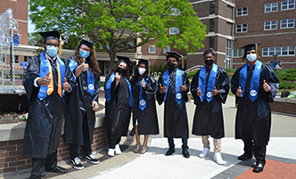 Schenectady High Schools students graduating at SUNY Schenectady.