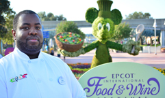 Davis Louis, HCAT student at Epcot Center, Walt Disney World