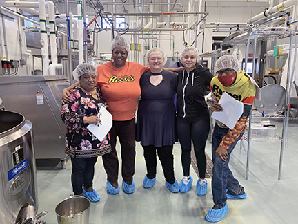 Students in BIO 241 Microbiology, on a field trip to the SUNY Cobleskill Dairy Processing Center.