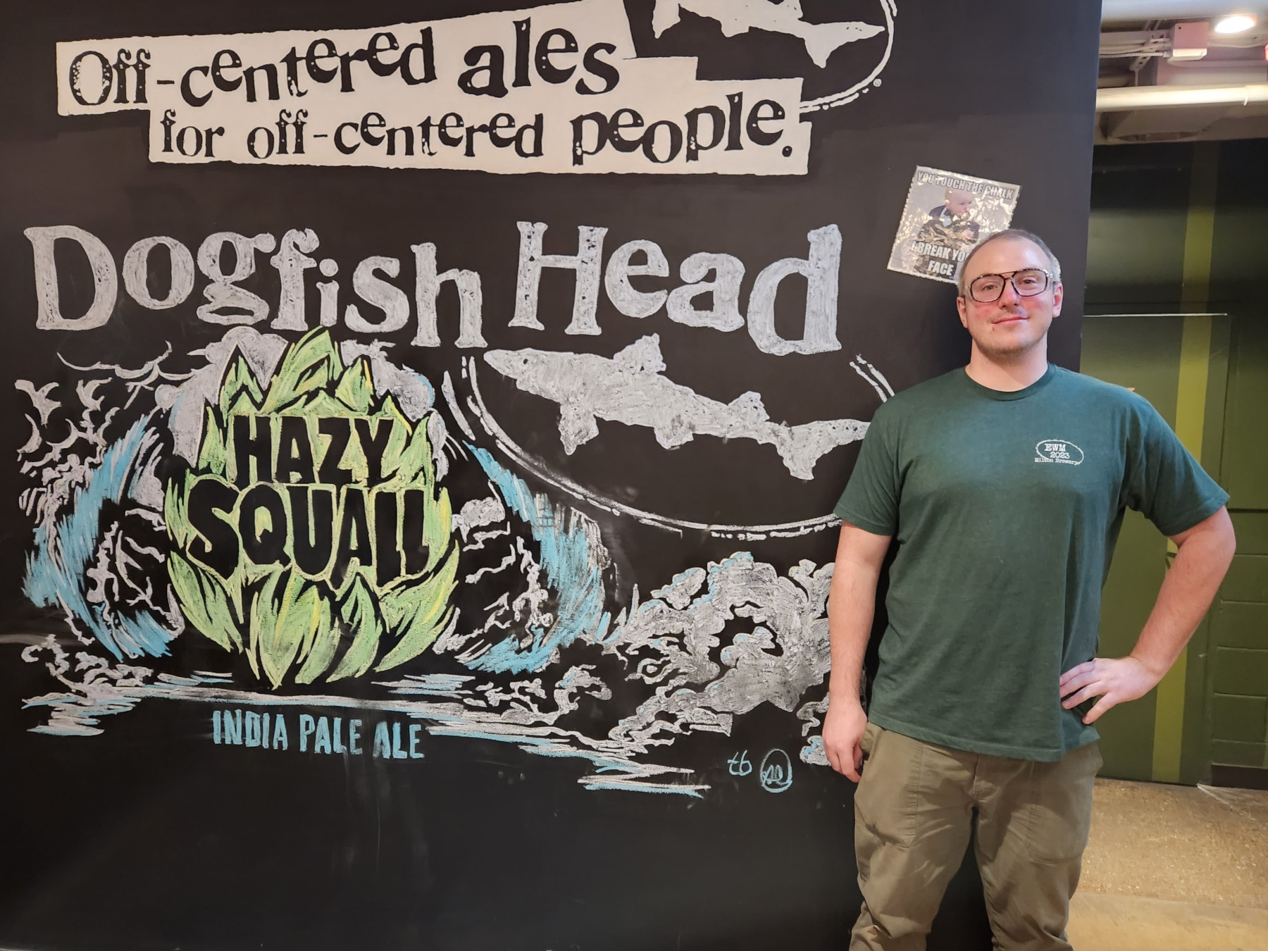 James Hanley at Dogfish Head Craft Brewery.