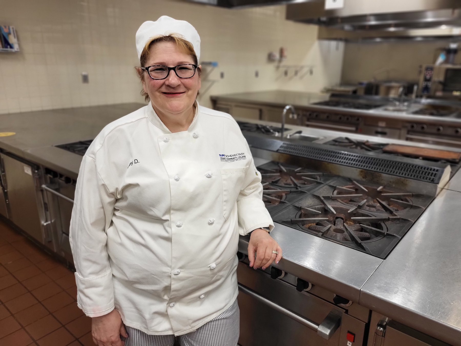 Katherine Duffy Darmetko in the culinary labs